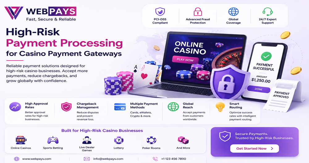 high risk payment processing for casino